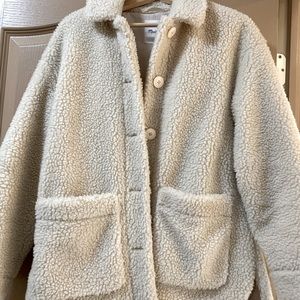Madewell teddy shacket